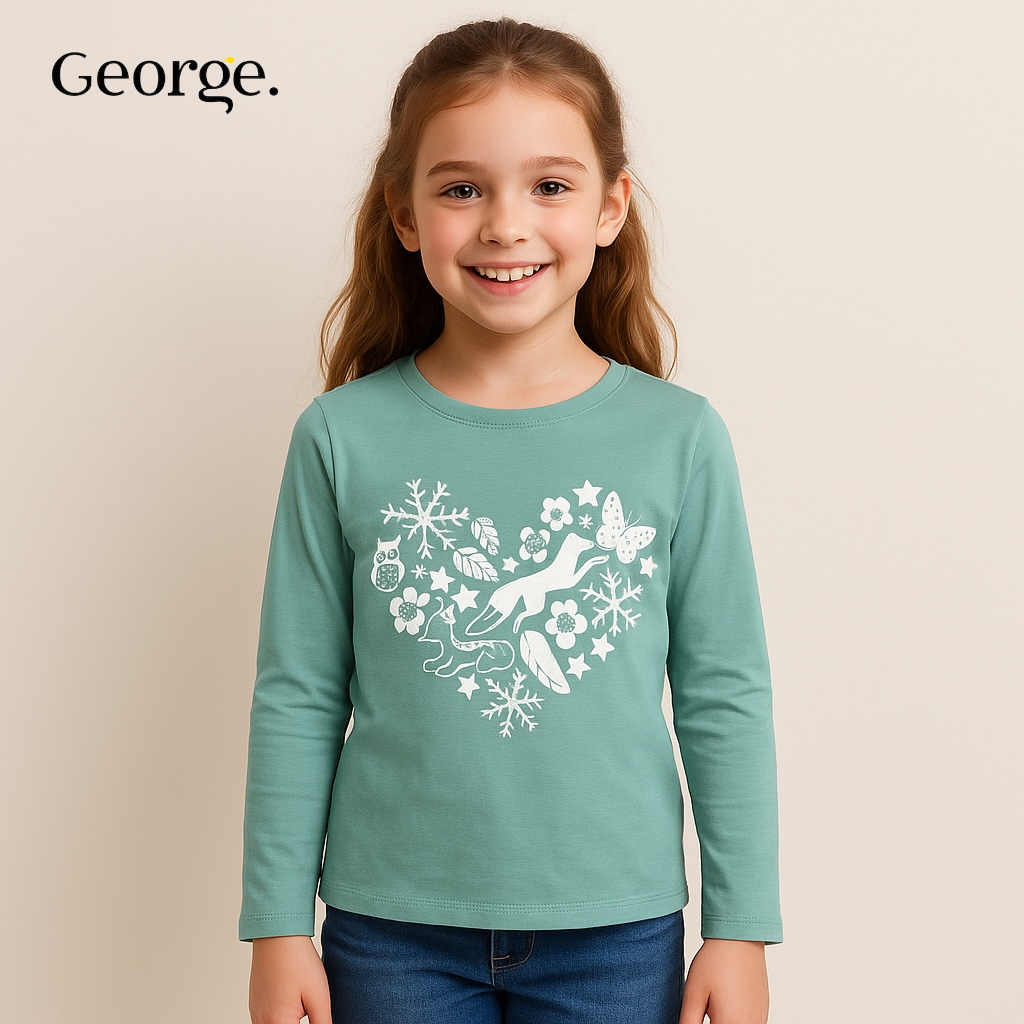 FLORAL LIGHT GREEN T-SHIRT