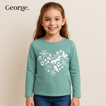 FLORAL LIGHT GREEN T-SHIRT