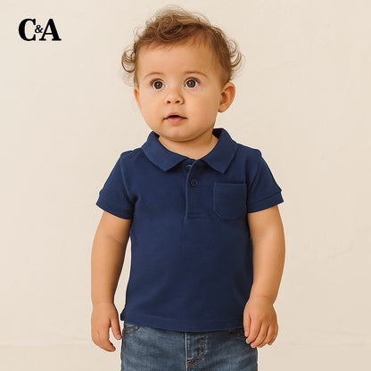 NAVY BLUE POCKET STYLE POLO SHIRT