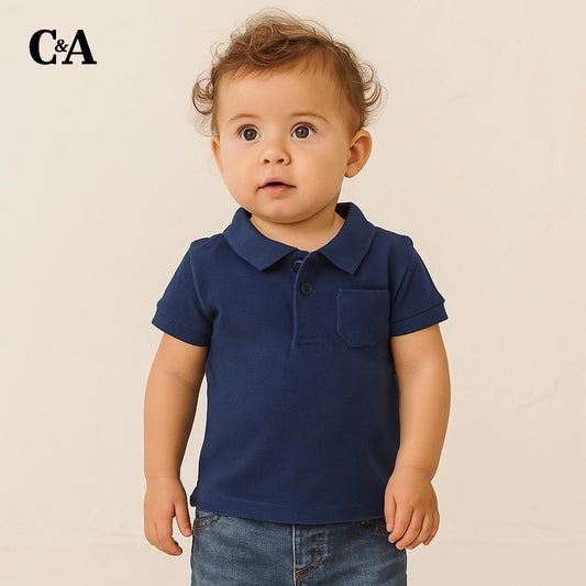 NAVY BLUE POCKET STYLE POLO SHIRT