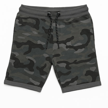 CAMOUFLAGE GREY TERRY SHORTS