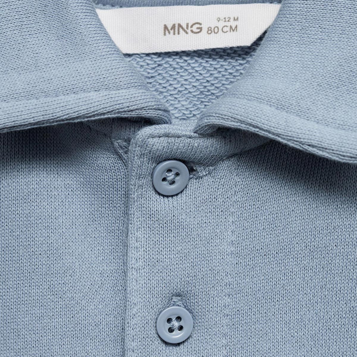 LIGHT BLUE POLO SWEATSHIRT