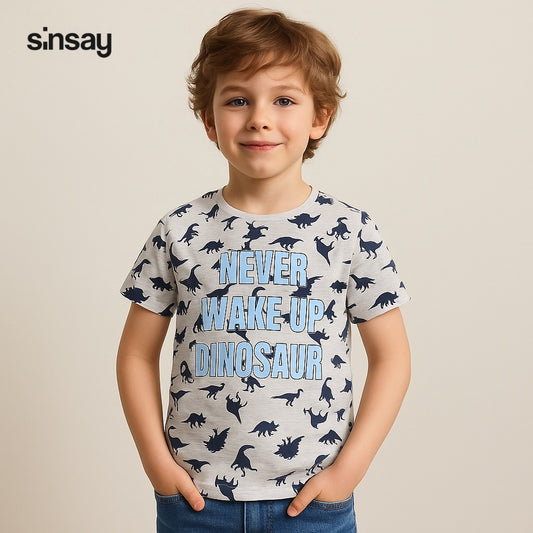Never wake up dinosaur t-shirt