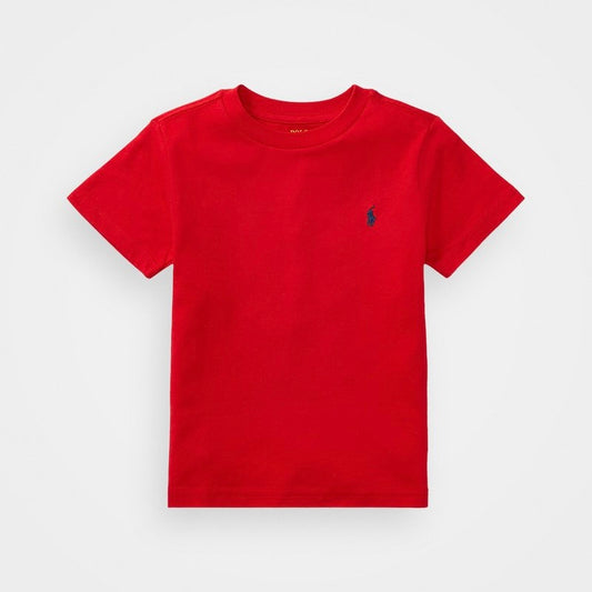 Embroidery red t-shirt