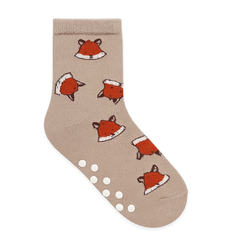 FOX PRINT ANTI SLIP SOCKS
