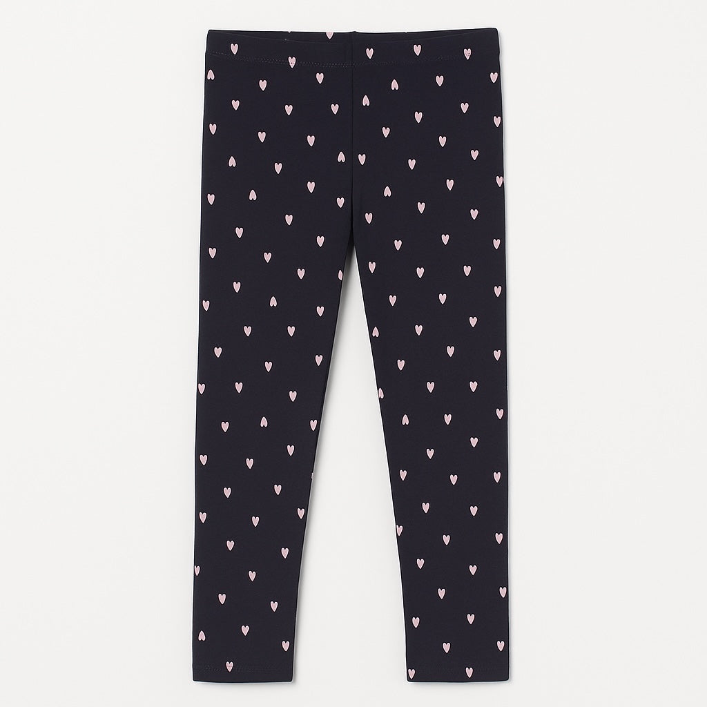 Brown hearts leggings
