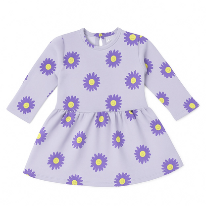 TEENS PURPLE SUNFLOWER FROCK