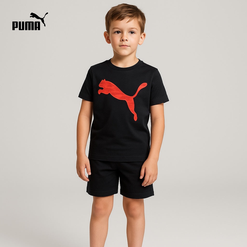 P PRINTED BLACK T-SHIRT