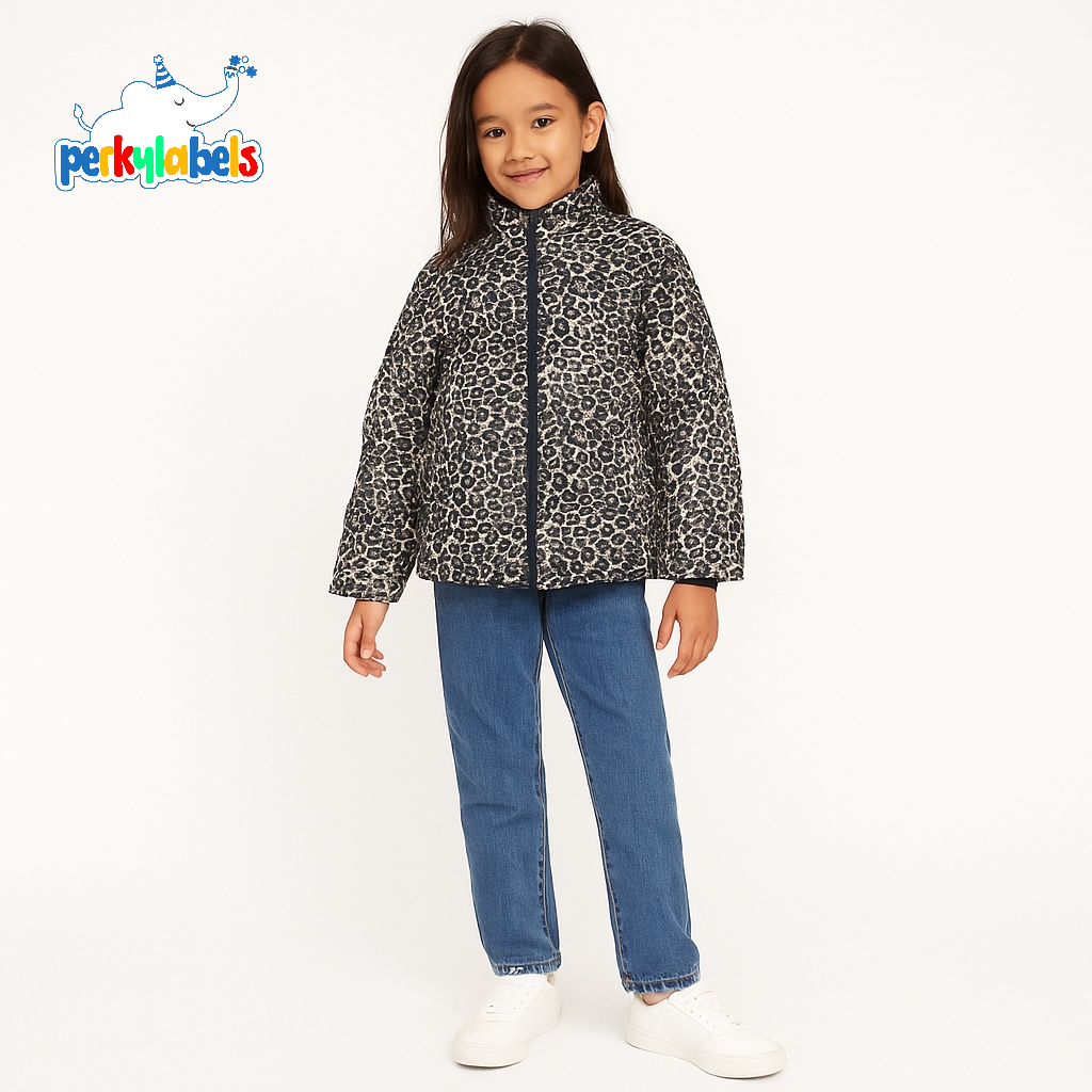 LEOPARD PRINT PUFFER JACKET