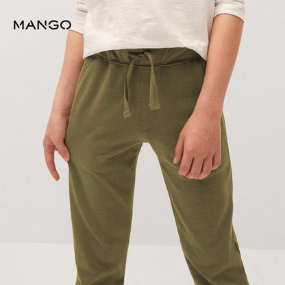 M FOLDED BOTTOM TROUSER GREEN