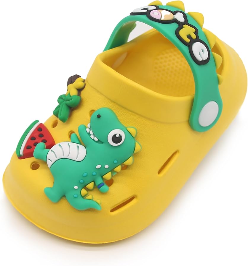 DINOSAUR STYLE CLOG SHOES YELLOW
