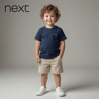 CAR EMBROIDERY NAVY BLUE T-SHIRT