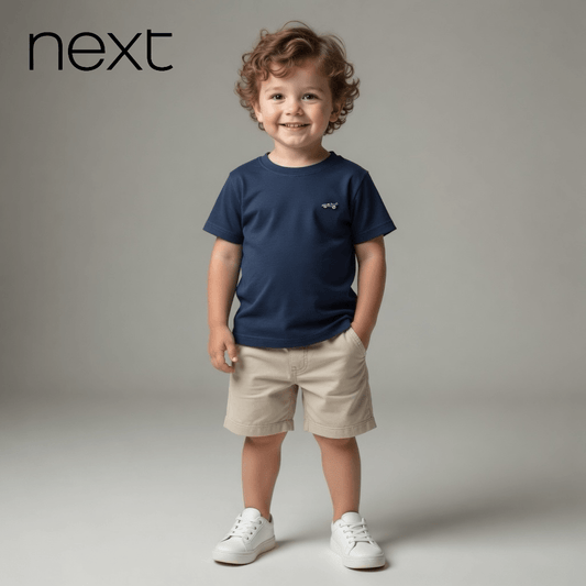 CAR EMBROIDERY NAVY BLUE T-SHIRT