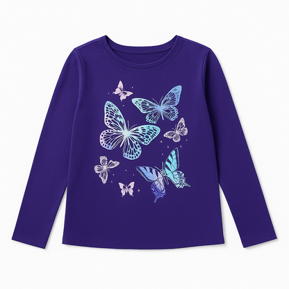BUTTERFLY PURPLE T-SHIRT