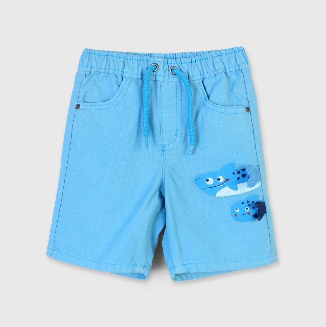 Fish print shorts