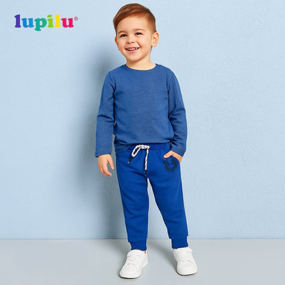 BLUE TIGER PRINT TROUSER