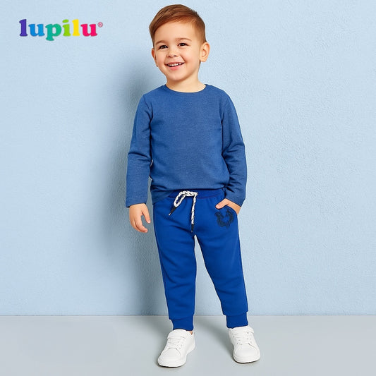 BLUE TIGER PRINT TROUSER