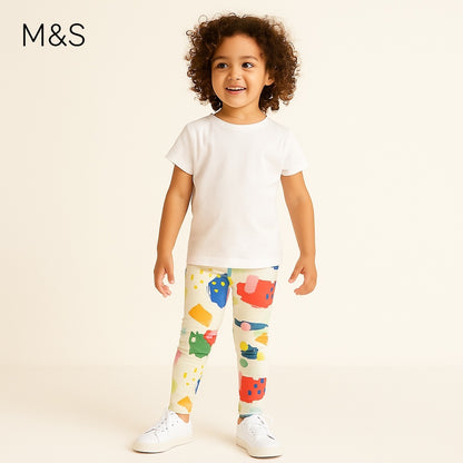 Paint print tights