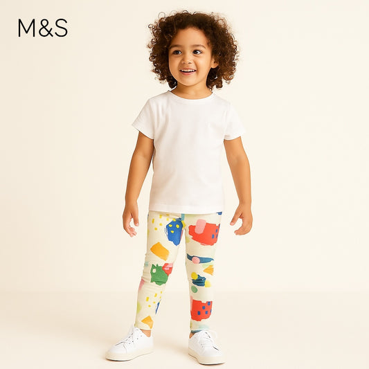 Paint print tights