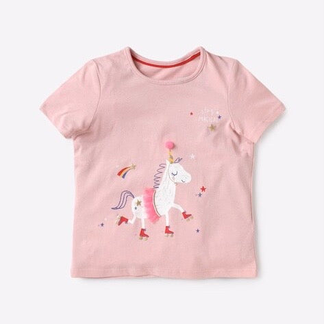 Unicorn applique t-shirt