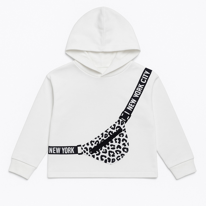 CROSS BODY BAG FASHION HOOD WHITE