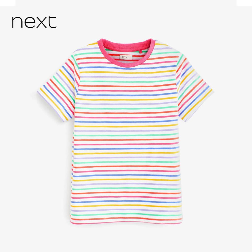 N multicolour stripe t-shirt