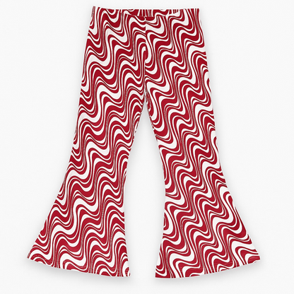 PRINTED BELL BOTTOM STYLE TROUSER