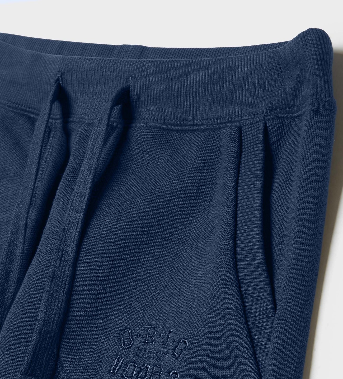 POCKET EMBROIDERY BLUE TROUSER