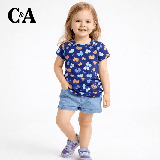 BUTTERFLY BLUE T-SHIRT