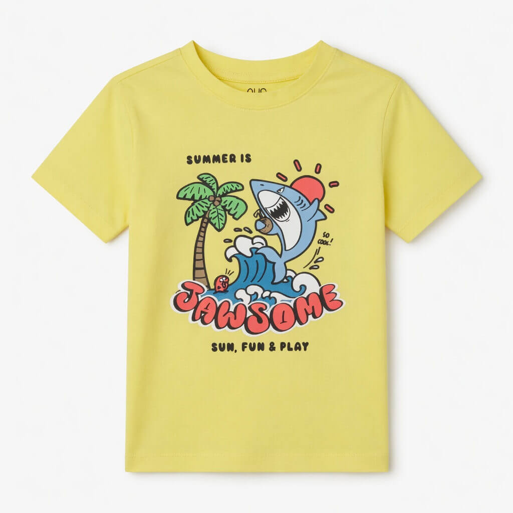 SHARK YELLOW T-SHIRT