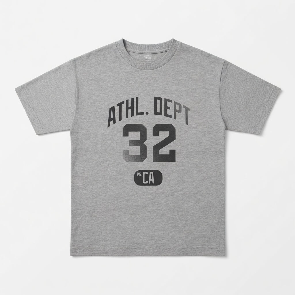 ATHLETIC DEPARTMENT GREY T-SHIRT