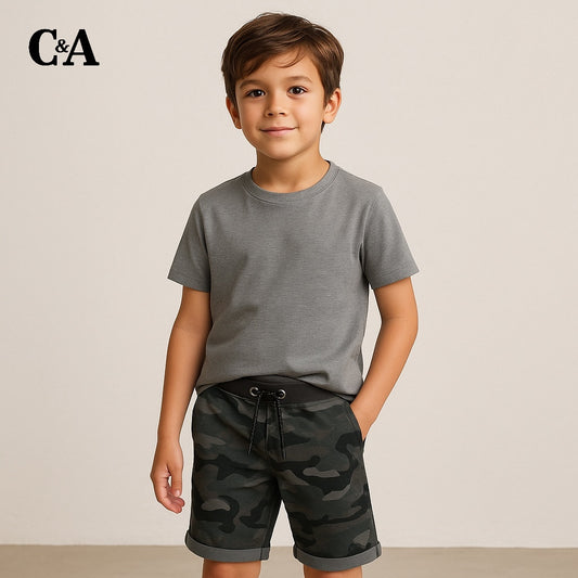 CAMOUFLAGE GREY TERRY SHORTS