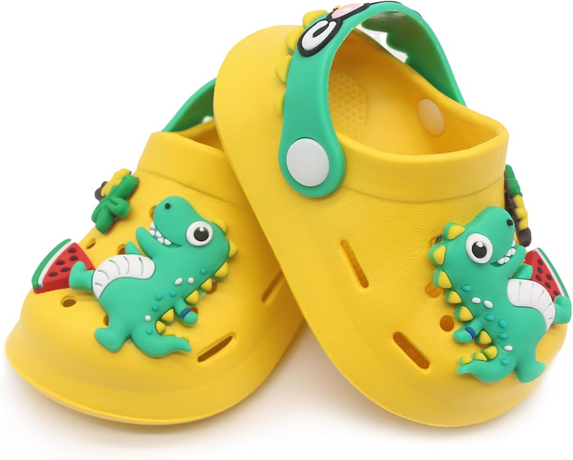DINOSAUR STYLE CLOG SHOES YELLOW