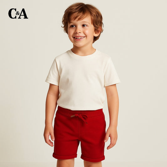 Red Terry Shorts