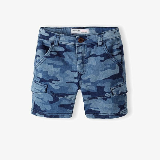 Mino camouflage denim shorts