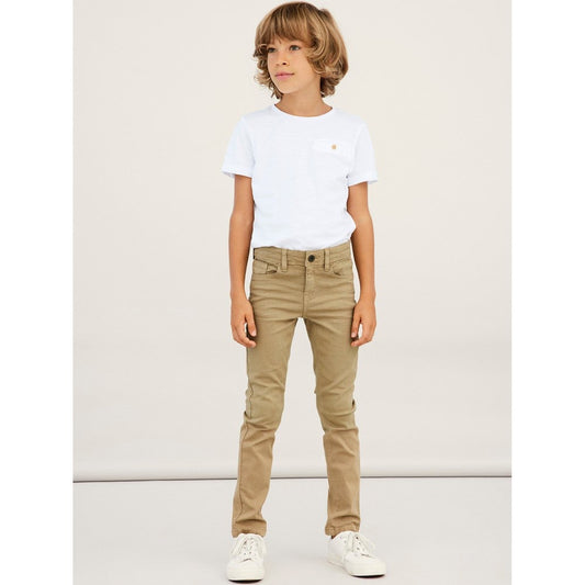 Khaki Denim Cotton Pant