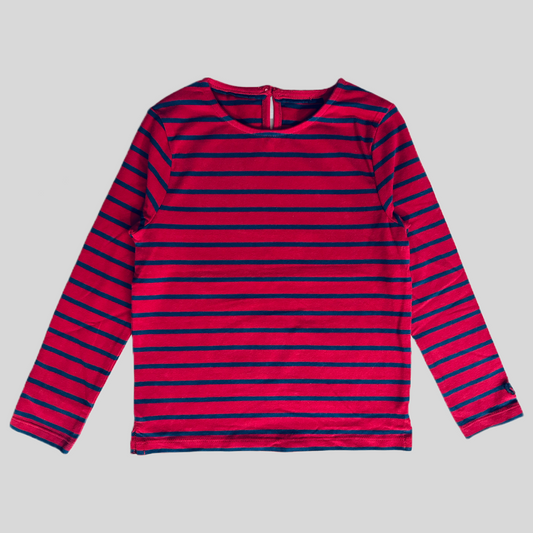 Maroon stripe t-shirt