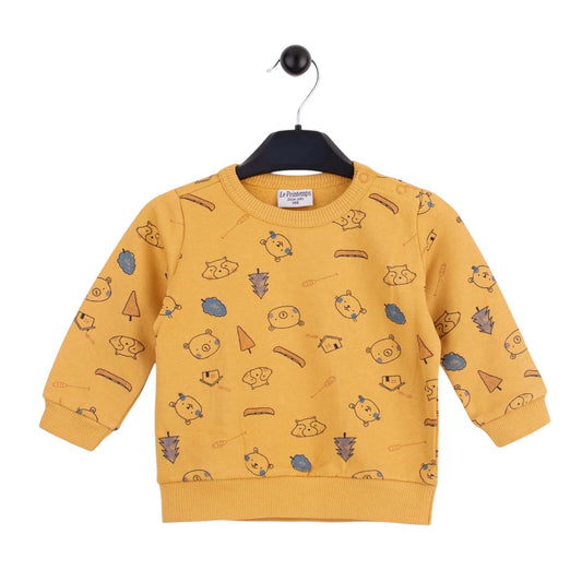 FOREST ALLOVER YELLOW SWEATSHIRT