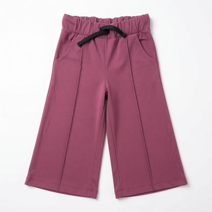 WIDE LEG SUMMER TROUSER MAROON