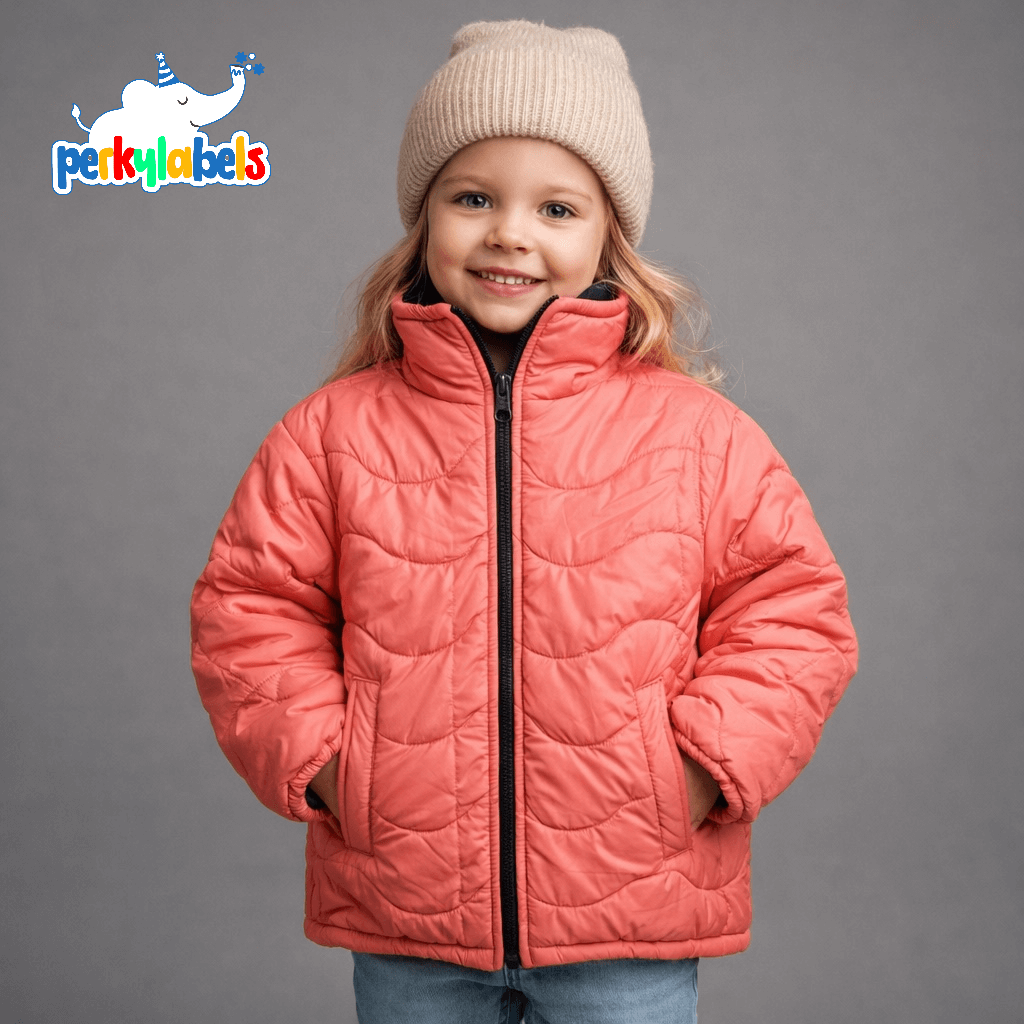 PEACH INNER FLEECE PUFFER JACKET
