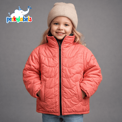 PEACH INNER FLEECE PUFFER JACKET