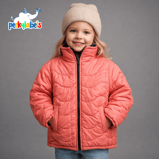 PEACH INNER FLEECE PUFFER JACKET