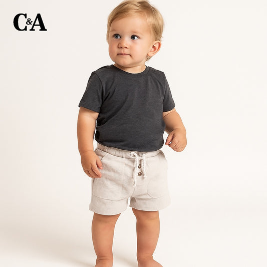 BUTTON STYLE OFFWHITE SHORTS