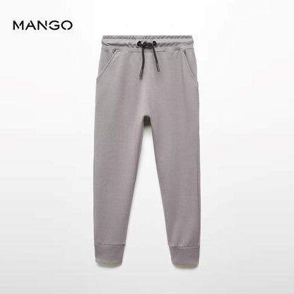 BACK ZIP STYLE GREY TROUSER