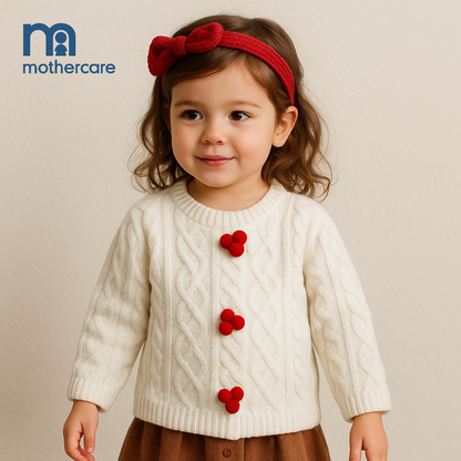 WHITE PATTERN FASHION SWEATER