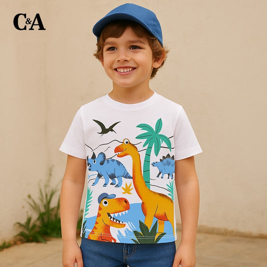 Jurassic White T-shirt
