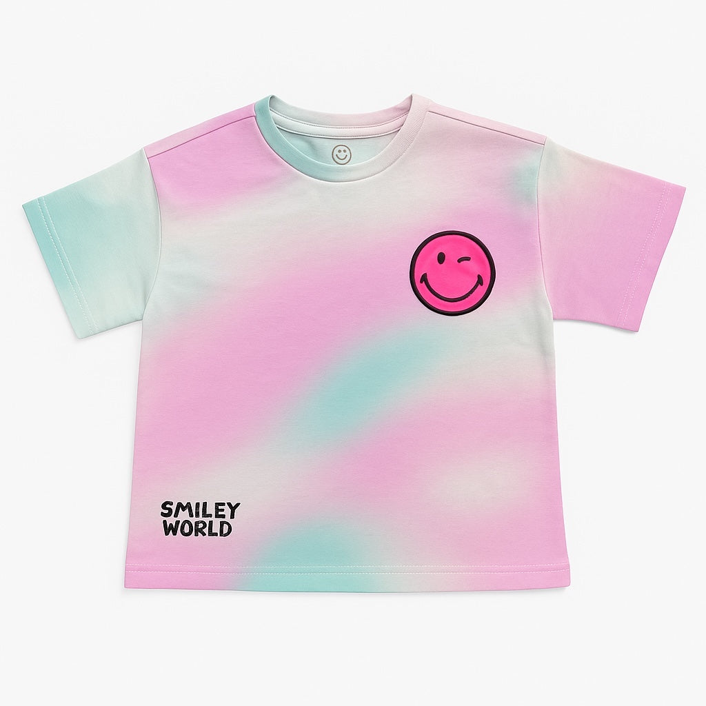SMILEY WORLD DROP SHOULDER T-SHIRT