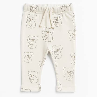 KOALA PRINT ALLOVER OFFWHITE TROUSER