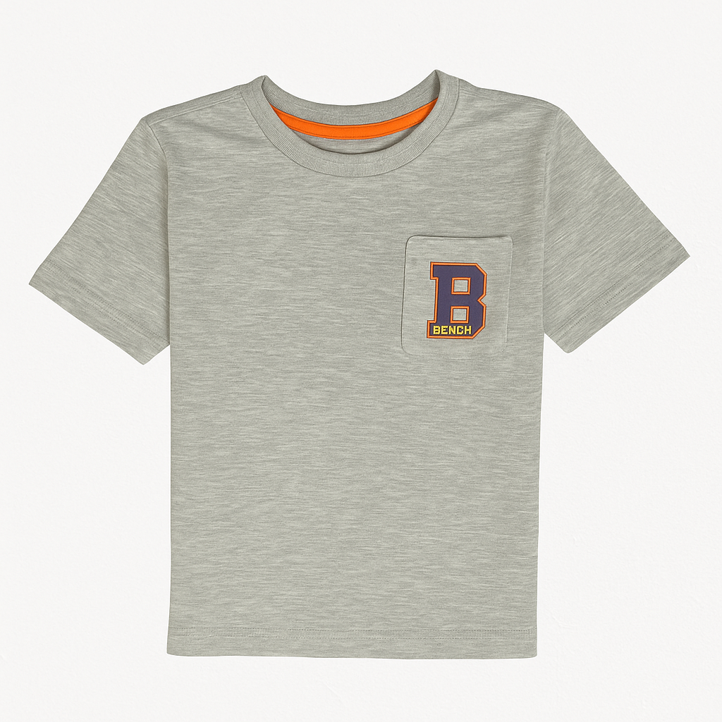 B pocket grey t-shirt
