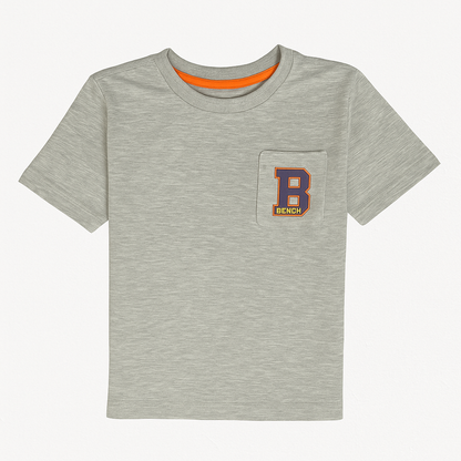 B pocket grey t-shirt
